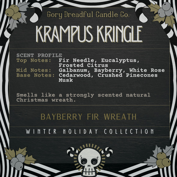 Krampus Kringle Sizzling Room Salt Crystal Potpourri: Bayberry Fir Wreath Scent - Picture 2 of 9